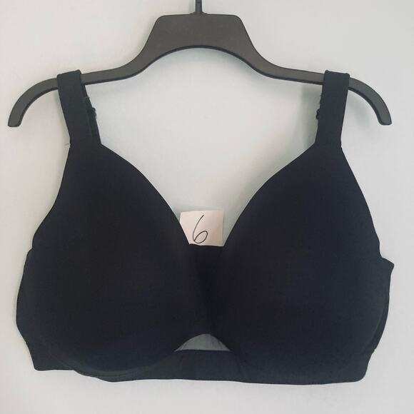 Cacique Lightly Lined Full Coverage Bra 42F Black - Picture 8 of 8